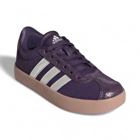 adidas Other - Adidas VL‎ Court 3.0 youth kids sneakers shoes purple size 6 JS3485